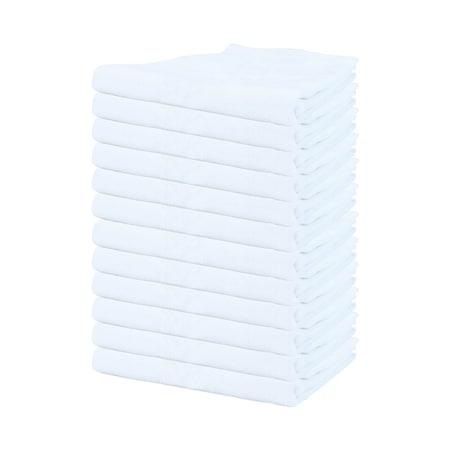 Monarch Brands Herringbone Tea Towels - White, 12PK P-SC-HTWH-24